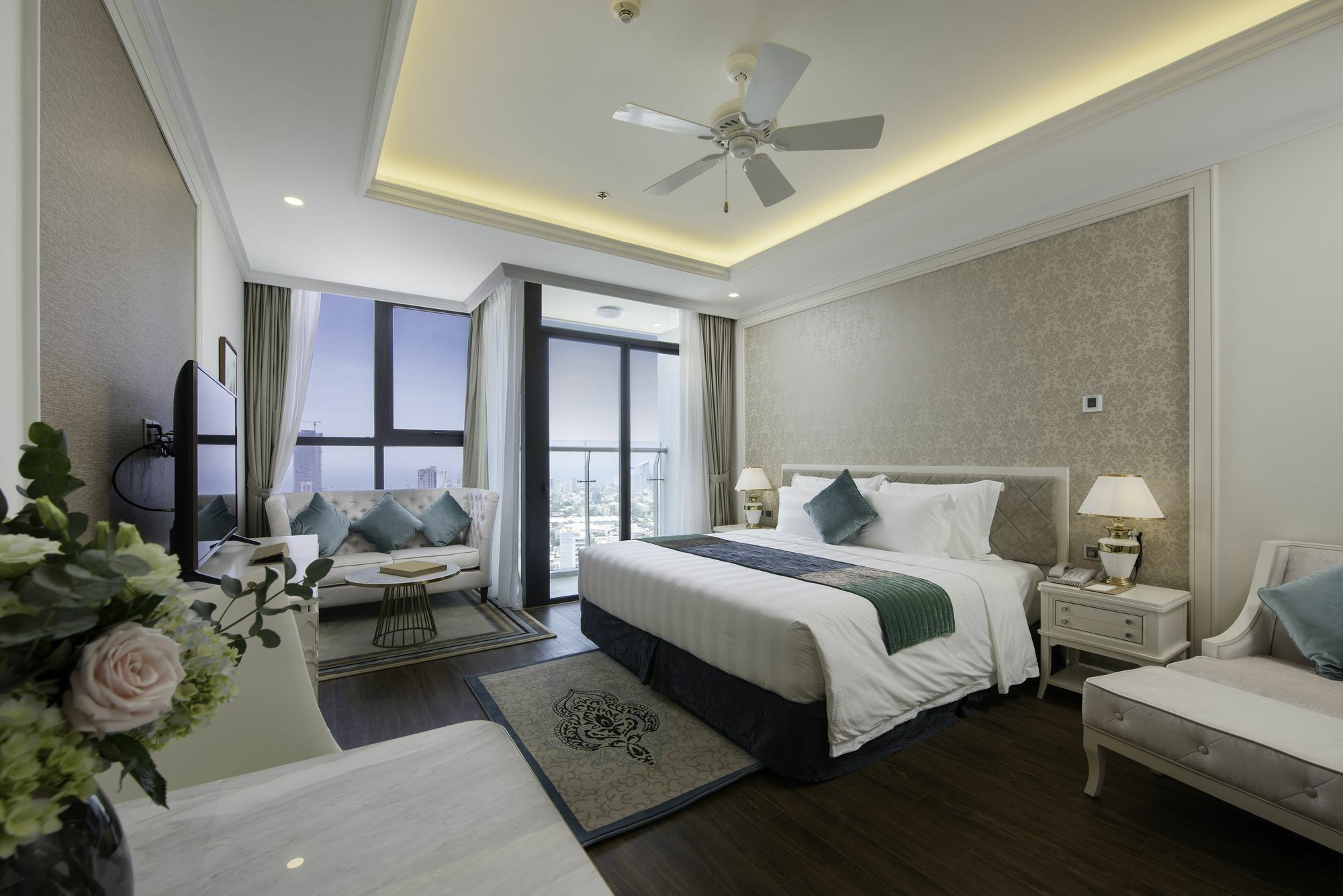 วินเพิร์ล คอนโดเทล ริเวอร์ฟรอนต์ ดานัง ภายนอก รูปภาพ Deluxe Ocean View